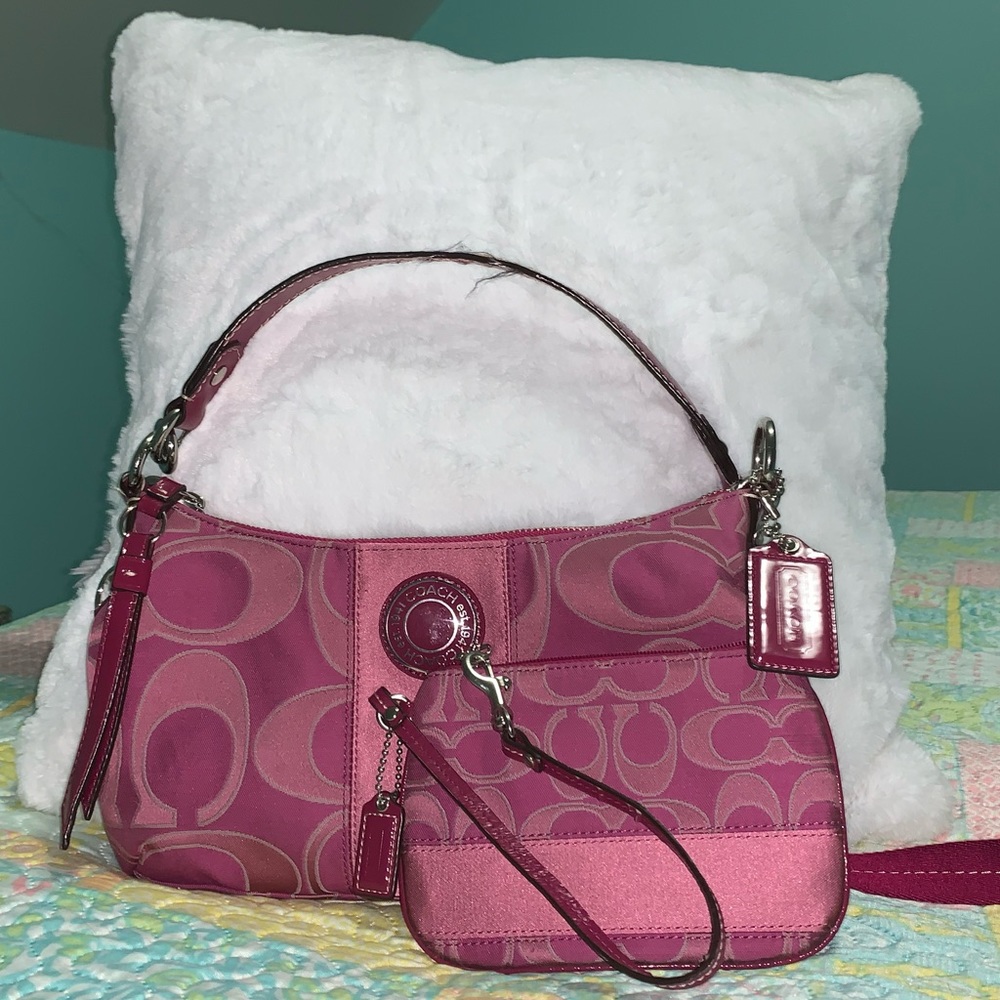 coach purse and wallet set